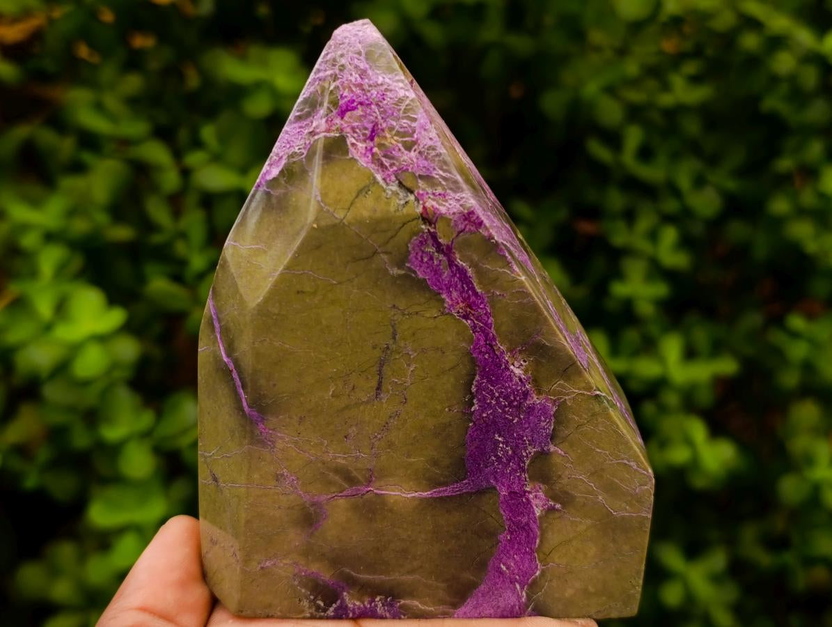 Polished Stichtite Display Crystals x 2 From Barberton, South Africa - Toprock Gemstones and Minerals 