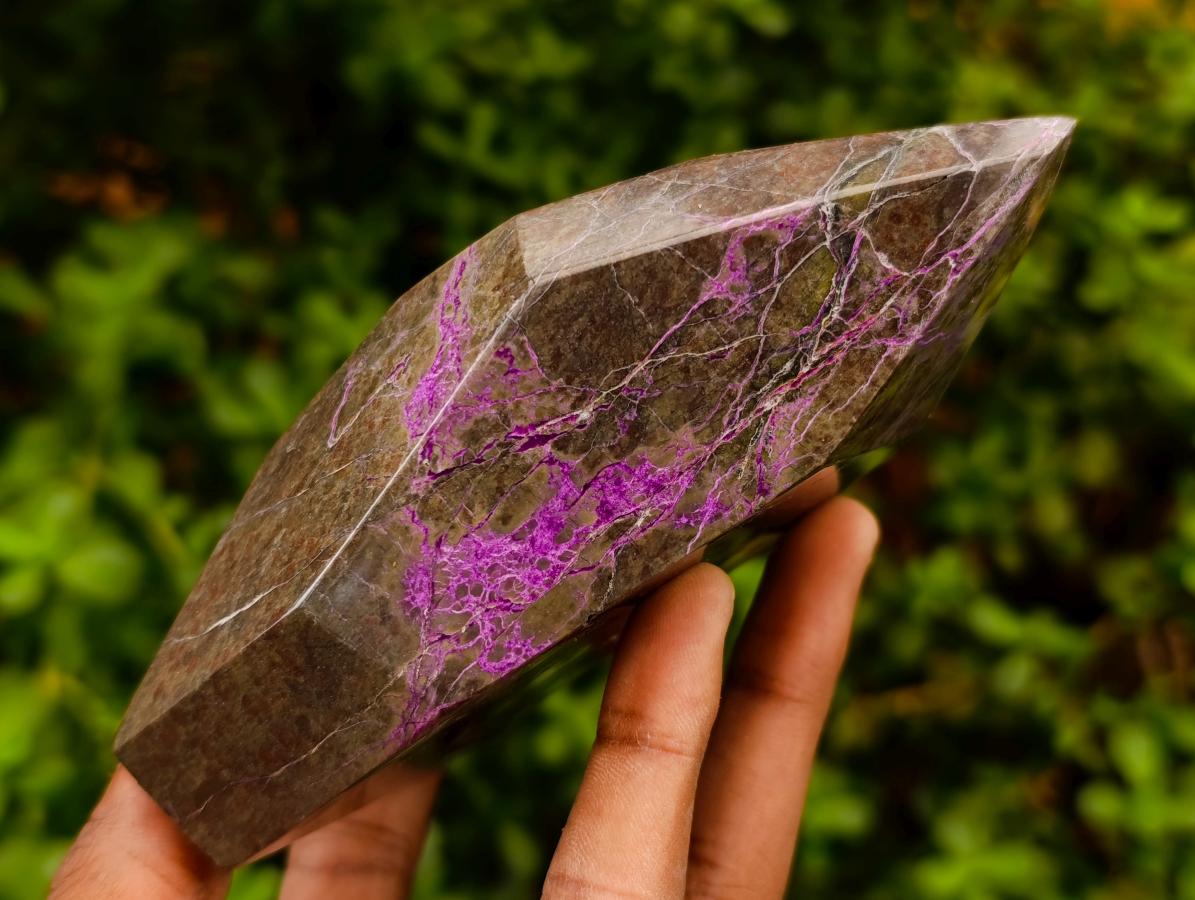 Polished Stichtite Display Crystals x 2 From Barberton, South Africa - Toprock Gemstones and Minerals 