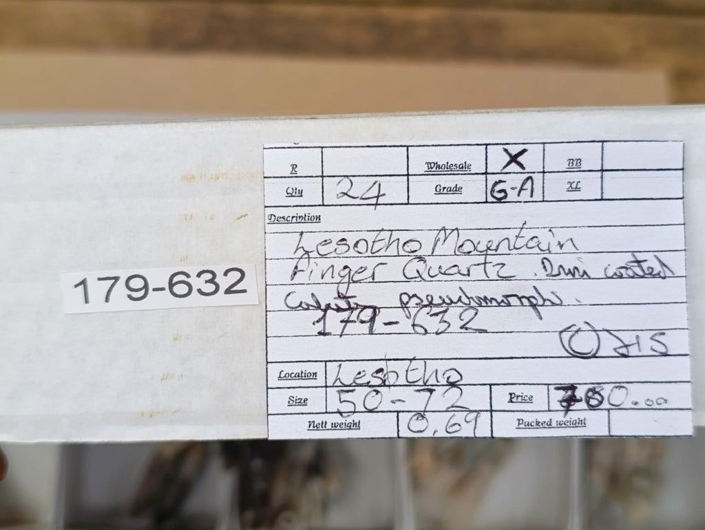 Natural Drusy Coated Calcite Pseudomorph Crystals and Clusters x 24 From Albert's Mountain, Lesotho