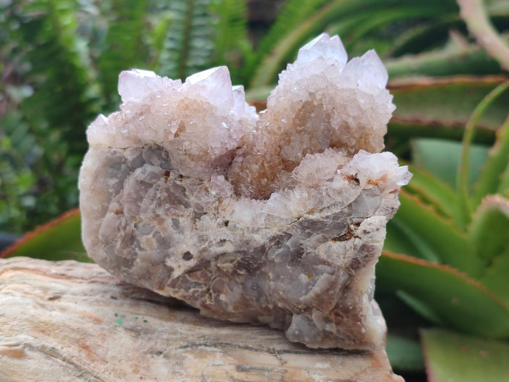 Natural Lilac Fairy Spirit Quartz Clusters x 2 From Boekenhouthoek, South Africa