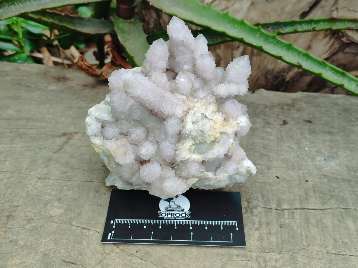 Natural Lilac Fairy Spirit Quartz Clusters x 2 From Boekenhouthoek, South Africa