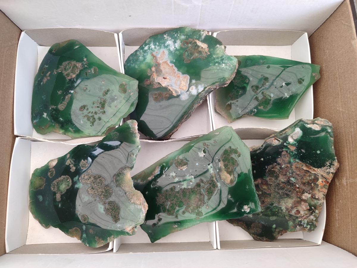 Polished Mtorolite Slices x 6 From Mutorashanga, Zimbabwe - Toprock Gemstones and Minerals 