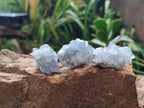Natural Blue Mini Celestite Cluster Specimens x 35 From Sakoany, Madagascar
