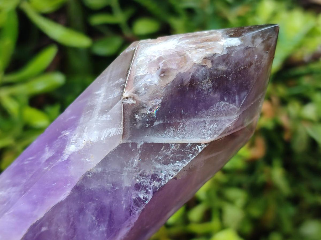 Polished Chevron Amethyst Crystals x 2 From Madagascar - Toprock Gemstones and Minerals 