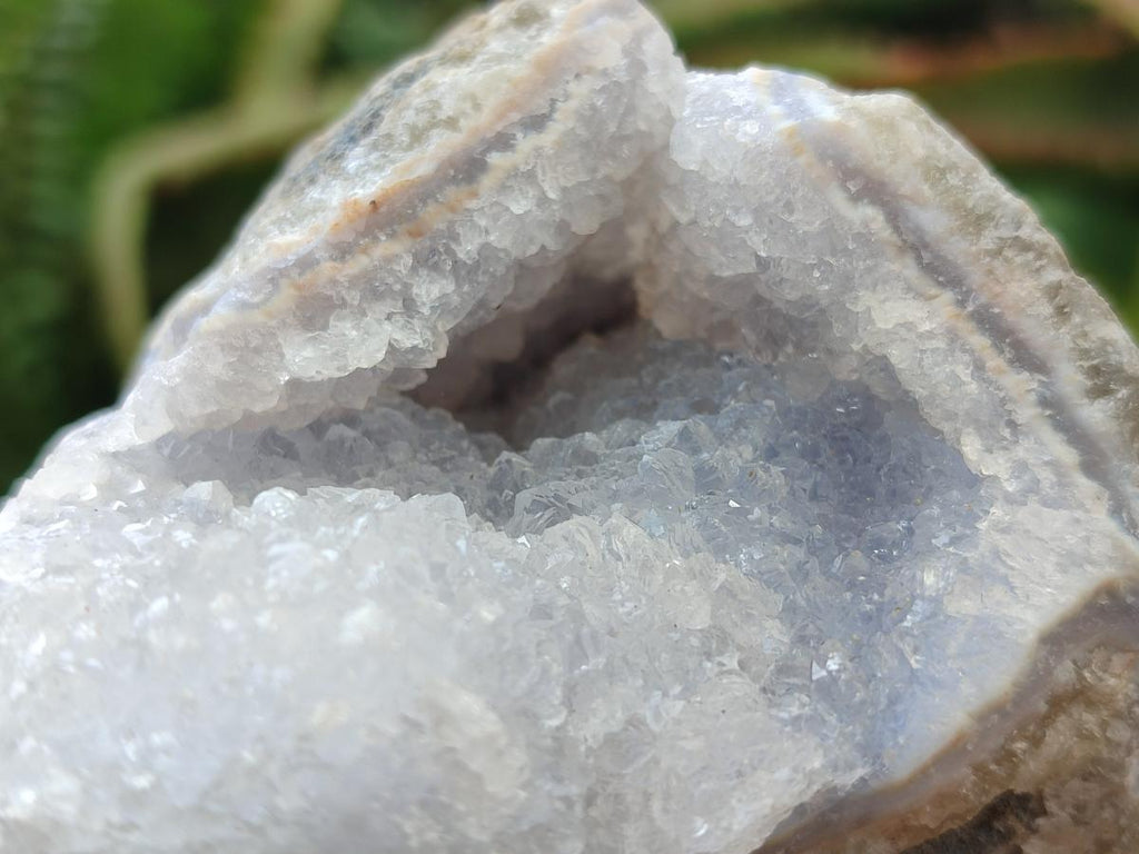 Natural Blue Lace Agate Geode and Cluster Specimens x 6 From Nsanje, Malawi