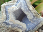 Natural Blue Lace Agate Geode and Cluster Specimens x 6 From Nsanje, Malawi