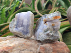 Natural Blue Lace Agate Geode and Cluster Specimens x 6 From Nsanje, Malawi