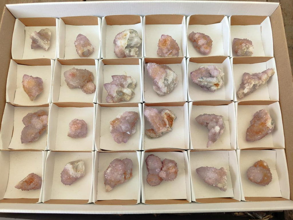 Natural Amethyst Spirit Crystals and Clusters x 24 From Boekenhouthoek, South Africa