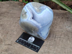 Polished Large Blue Lace Agate Standing Free Form x 1 From Nsanje, Malawi - Toprock Gemstones and Minerals 
