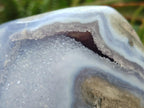 Polished Large Blue Lace Agate Standing Free Form x 1 From Nsanje, Malawi - Toprock Gemstones and Minerals 