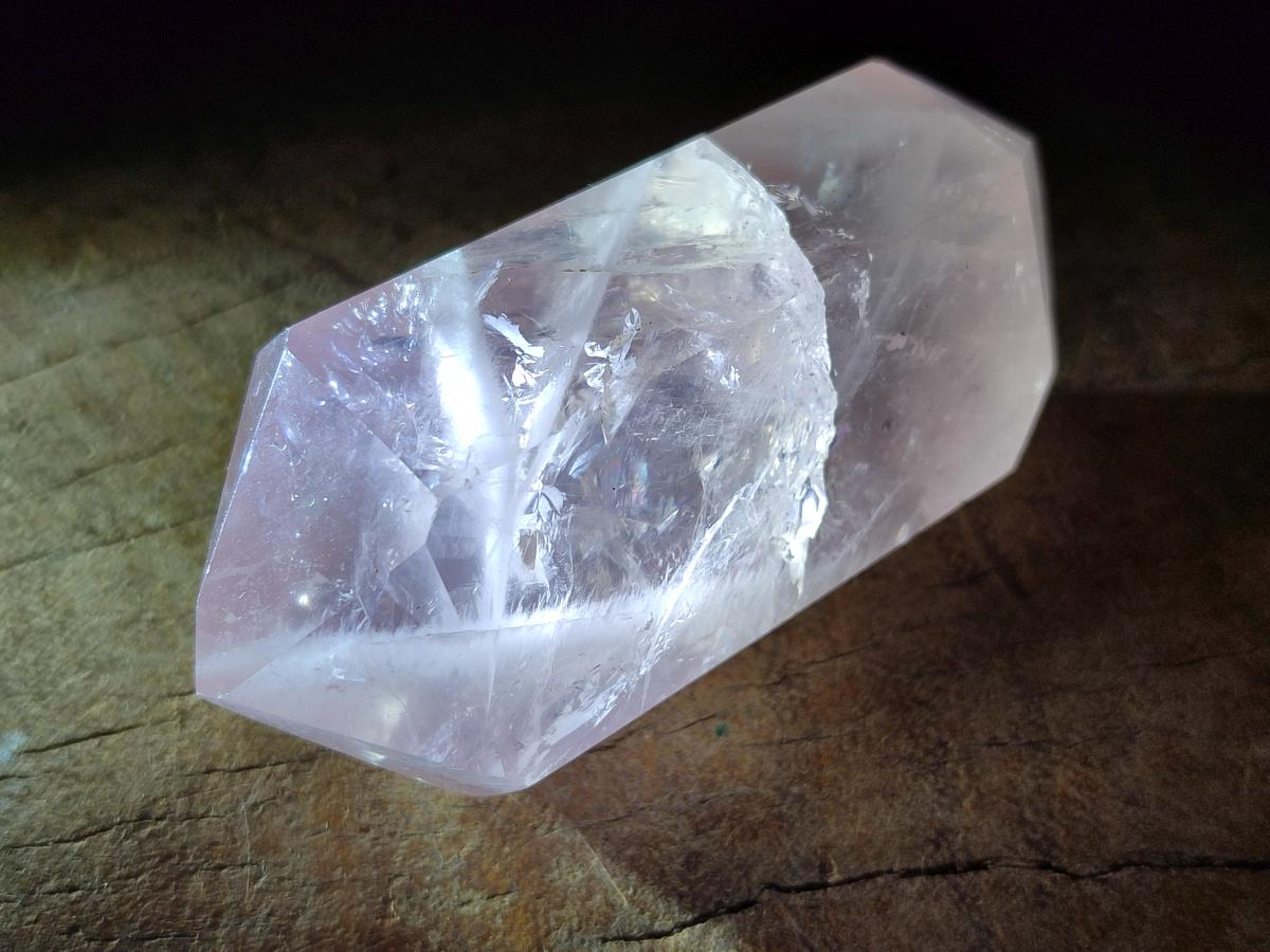 Polished Double Terminated Gemmy Rose Quartz Crystals x 12 From Madagascar