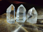 Polished Clear Quartz Display Crystals x 24 From Madagascar
