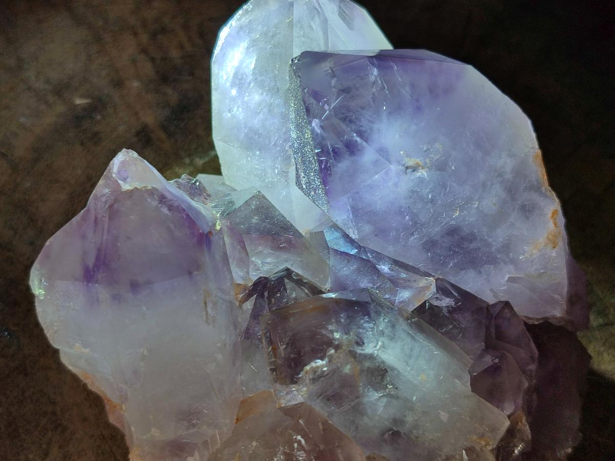 Natural Jacaranda Amethyst Crystal Clusters x 2 From Mumbwa, Zambia