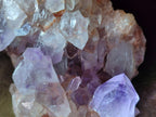 Natural Jacaranda Amethyst Crystal Clusters x 2 From Mumbwa, Zambia