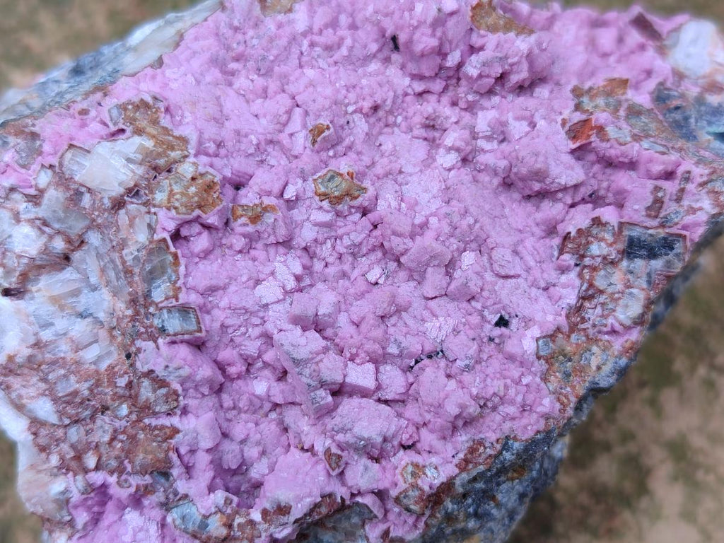 Natural Salrose Cobaltoan Dolomite Specimens x 4 From Kakanda, Congo
