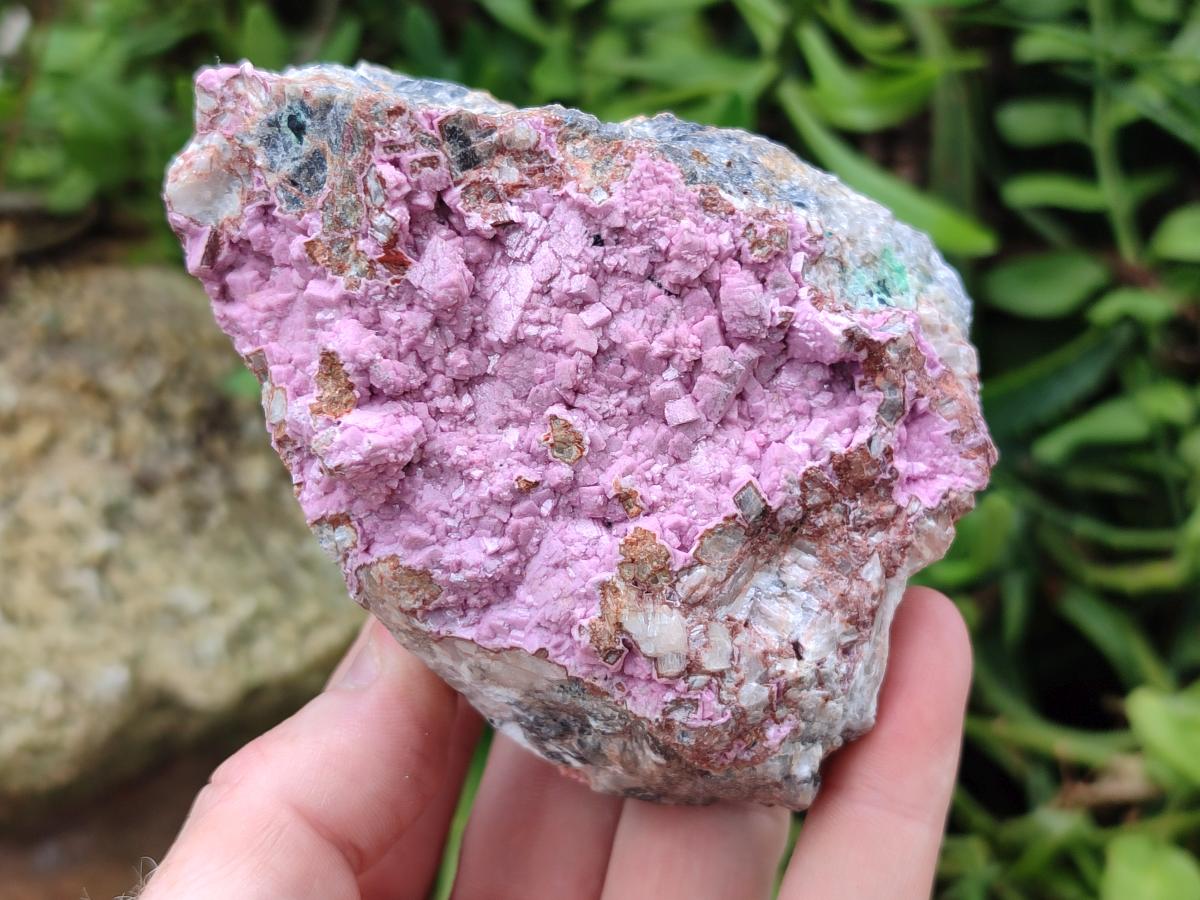 Natural Salrose Cobaltoan Dolomite Specimens x 4 From Kakanda, Congo