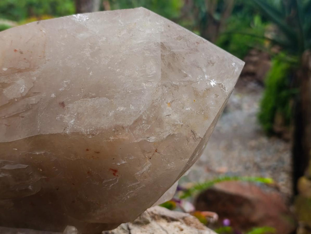 Polished XL Double Terminated Smokey Quartz Crystal x 1 From Angola