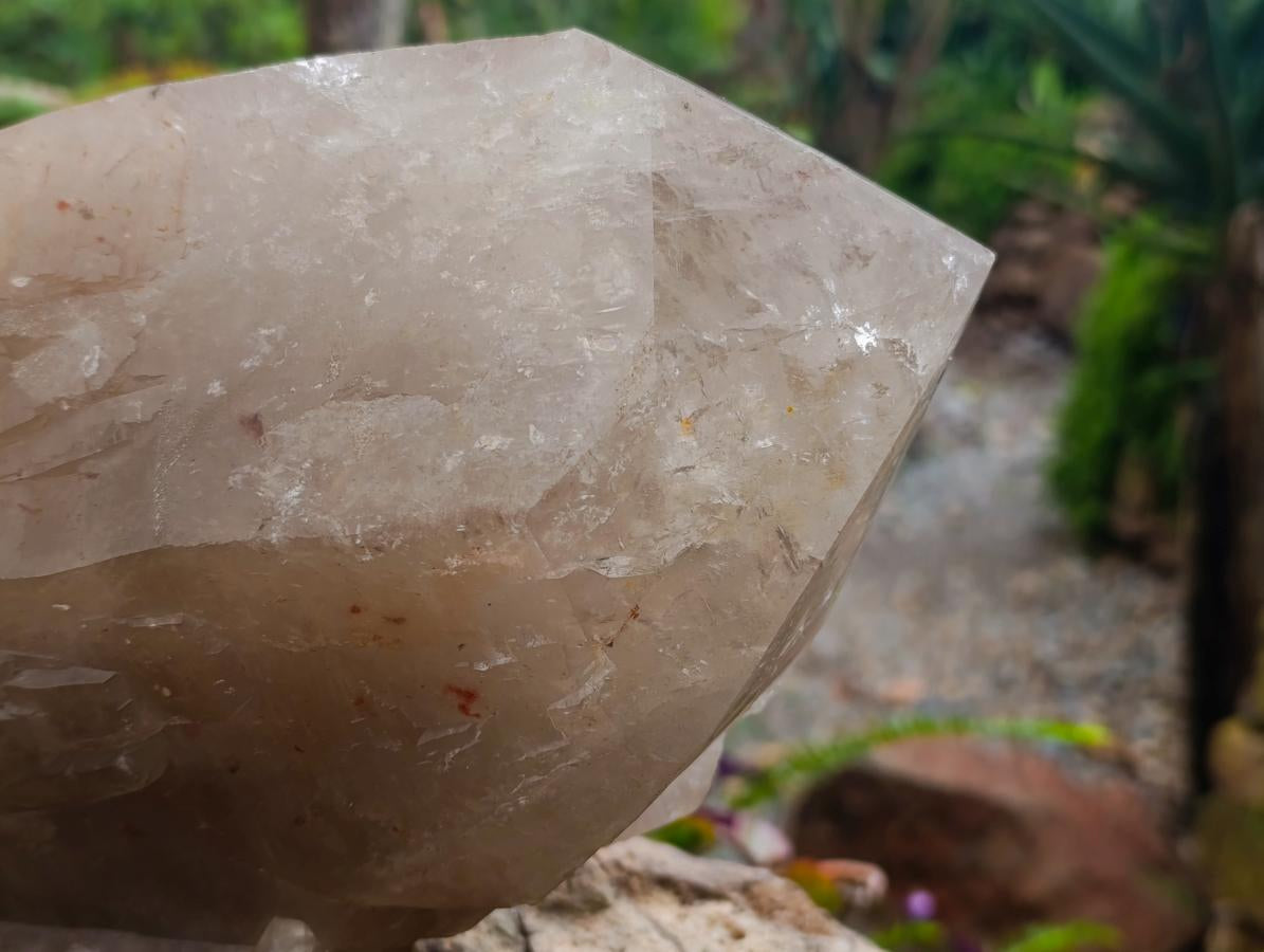 Polished XL Double Terminated Smokey Quartz Crystal x 1 From Angola