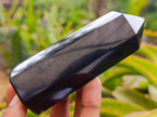 Polished Black Basalt Display Crystals x 12 From Madagascar