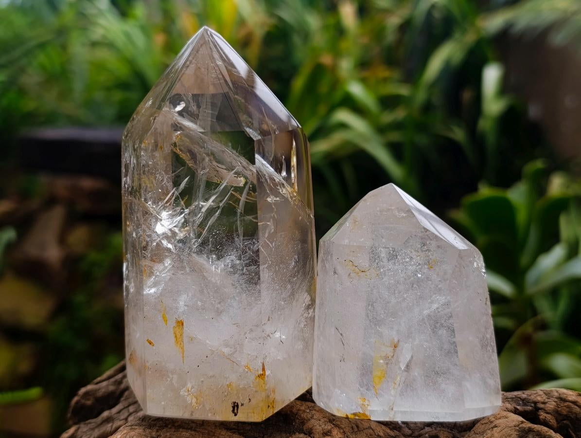 Polished Mixed Quartz Display Crystals x 4 From Madagascar - Toprock Gemstones and Minerals 