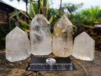 Polished Mixed Quartz Display Crystals x 4 From Madagascar - Toprock Gemstones and Minerals 
