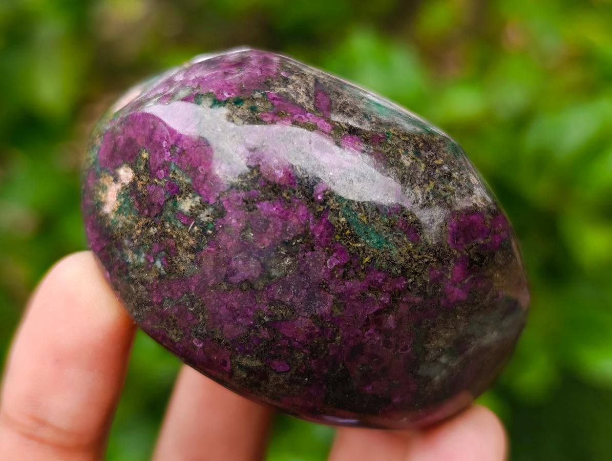 Polished Ruby Corundum In Chrome Verdite Standing Free Forms x 6 From Mutoko, Zimbabwe - Toprock Gemstones and Minerals 