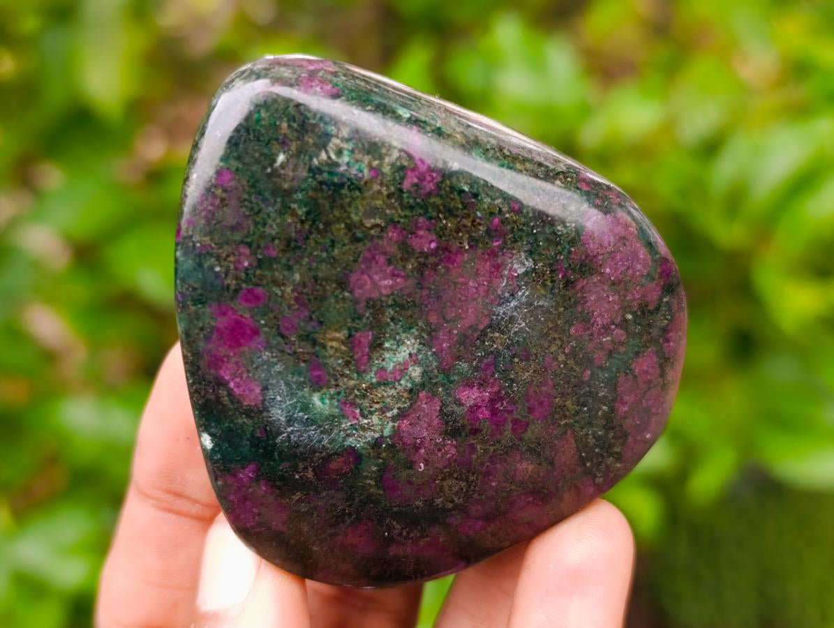 Polished Ruby Corundum In Chrome Verdite Standing Free Forms x 6 From Mutoko, Zimbabwe - Toprock Gemstones and Minerals 