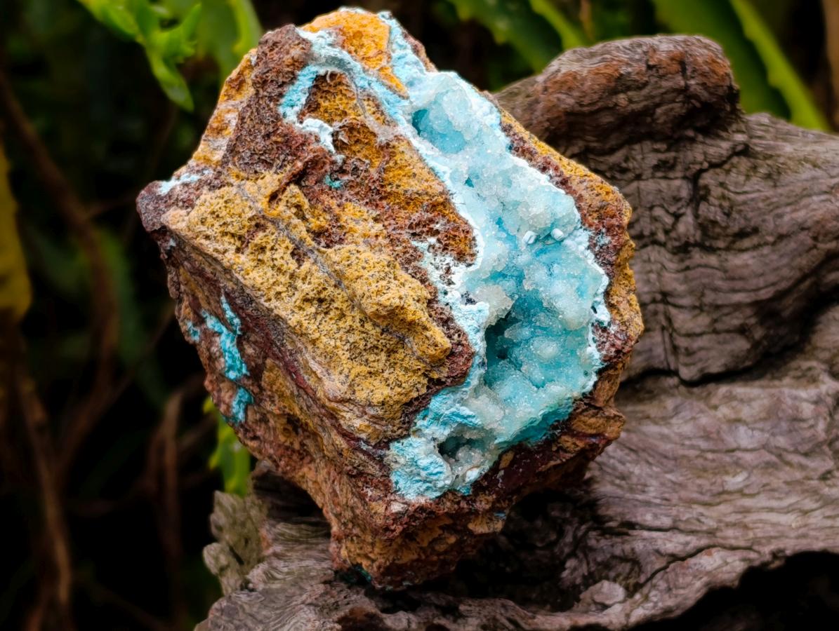 Natural Drusy Coated Chrysocolla with Malachite Specimens x 3 From Lupoto Mine, Congo - Toprock Gemstones and Minerals 