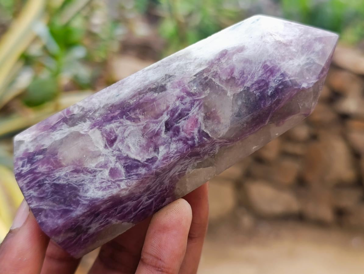 Polished Lepidolite Display Crystals x 6 From Ambatondrazaka, Madagascar - Toprock Gemstones and Minerals 