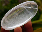 Polished Clear Quartz Crystal Galets Some with Limonite Veils x 40 From Madagascar - Toprock Gemstones and Minerals 