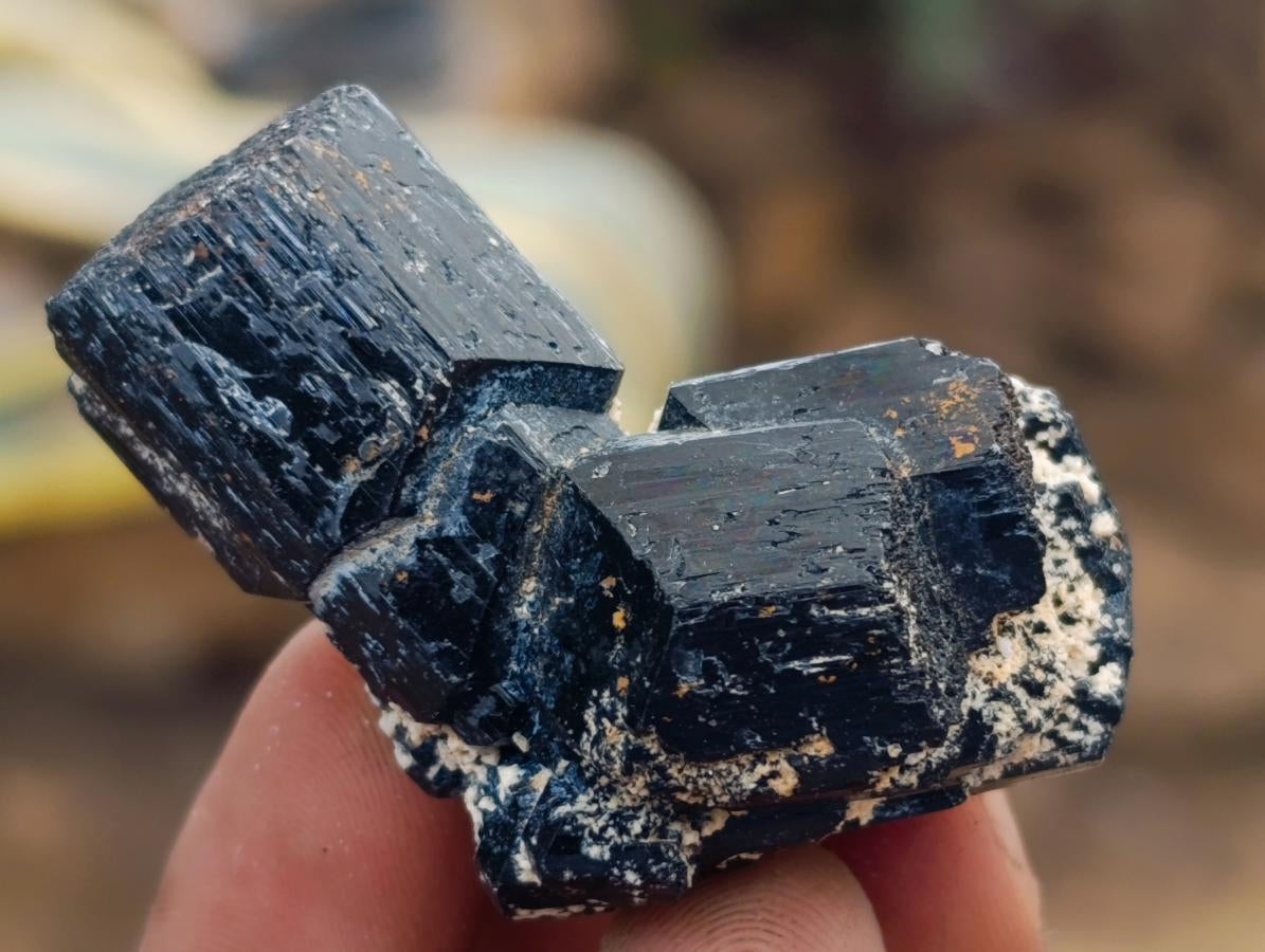 Natural Schorl Black Tourmaline with Vermiculite Mica x 35 From Erongo, Namibia - Toprock Gemstones and Minerals 