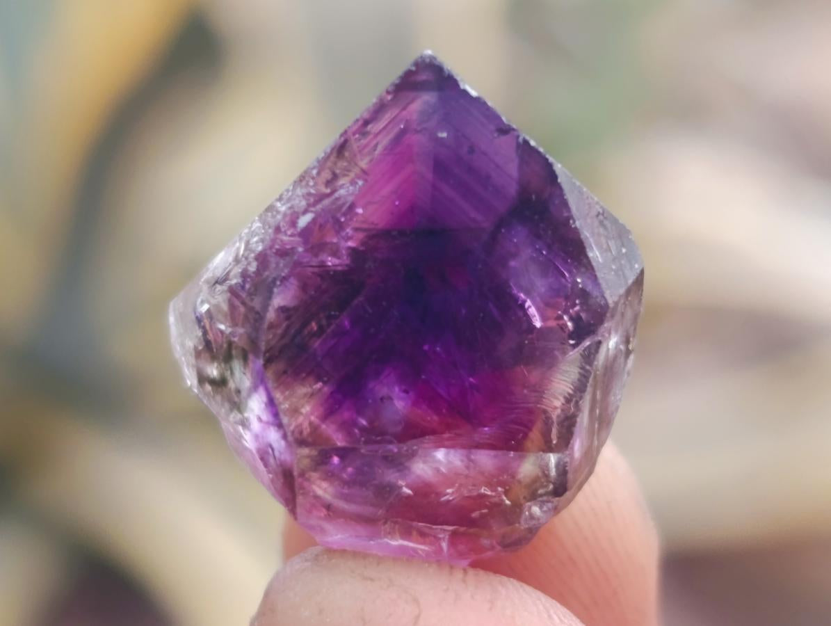 Natural Smokey Window Amethyst Crystals x 1kg Lot From Chiredzi, Zimbabwe - Toprock Gemstones and Minerals 