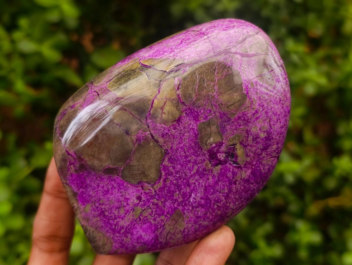 Polished Stichtite Standing Free Forms x 3 From Barberton, South Africa - Toprock Gemstones and Minerals 