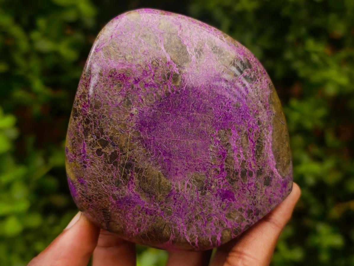Polished Stichtite Standing Free Forms x 3 From Barberton, South Africa - Toprock Gemstones and Minerals 