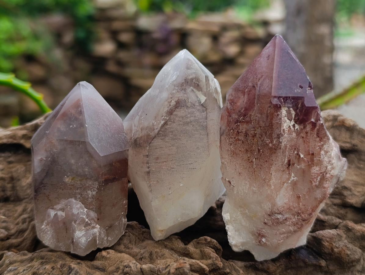 Natural Red Hematoid Quartz Crystals x 12 From Karoi, Zimbabwe - Toprock Gemstones and Minerals 