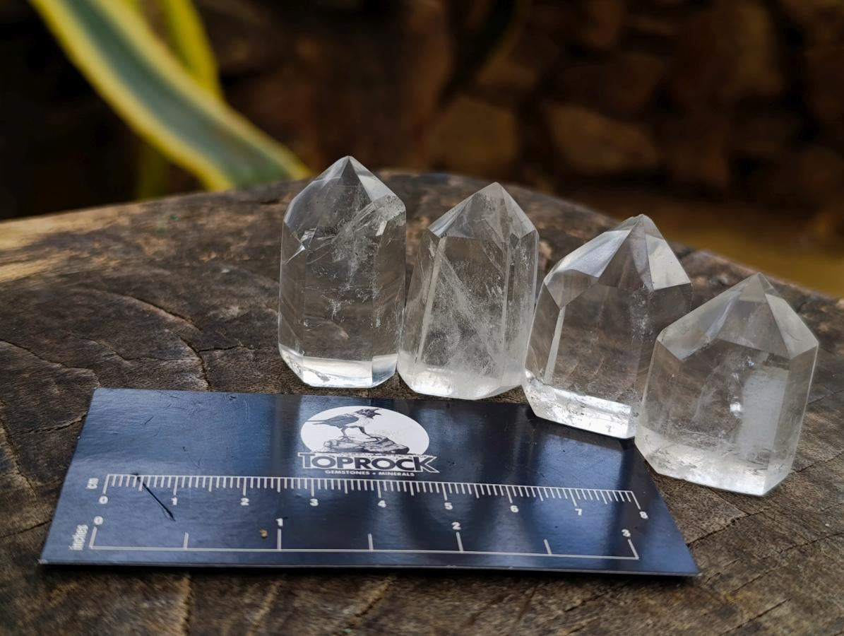 Polished Small Clear Quartz Crystal Points x 35 From Madagascar - Toprock Gemstones and Minerals 