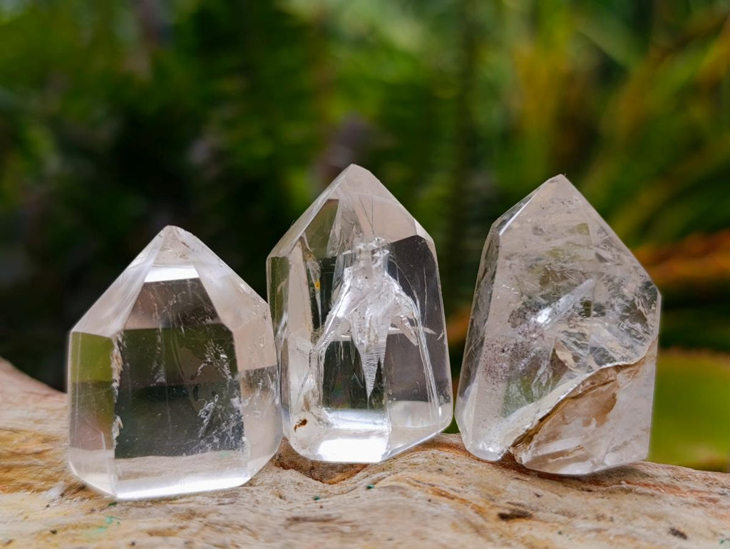 Polished Small Clear Quartz Crystal Points x 35 From Madagascar - Toprock Gemstones and Minerals 