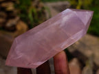 Polished Double Terminated Gemmy Rose Quartz Crystals x 12 From Madagascar - Toprock Gemstones and Minerals 