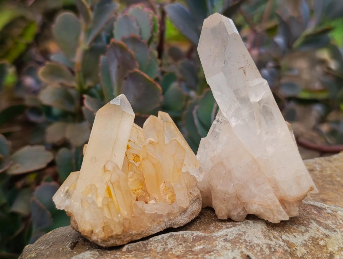 Natural Mixed Quartz Crystal Clusters x 24 From Madagascar - Toprock Gemstones and Minerals 