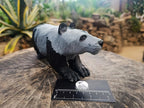 Handmade Large Panda Soapstone Carving x 1 From Zimbabwe - Toprock Gemstones and Minerals 