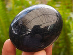 Polished Black Tourmaline Galets x 19 From Madagascar - Toprock Gemstones and Minerals 