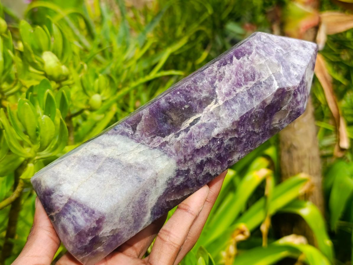 Polished Lepidolite Display Crystals x 2 From Ambatondrazaka, Madagascar - Toprock Gemstones and Minerals 