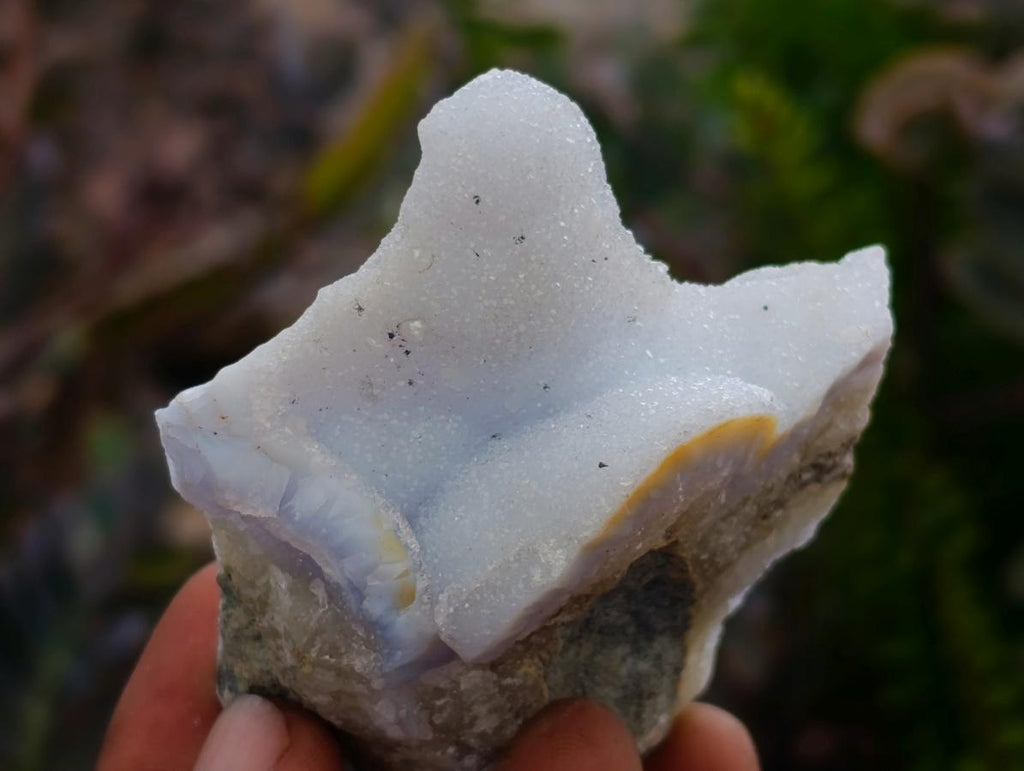 Natural Blue Lace Agate Cluster Specimens x 12 From Nsanje, Malawi - Toprock Gemstones and Minerals 