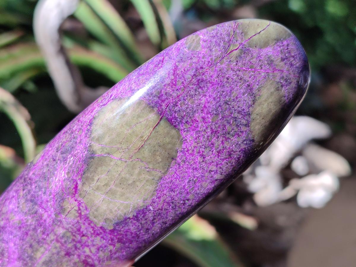 Polished Stichtite Standing Free Forms x 4 From Barberton, South Africa - Toprock Gemstones and Minerals 