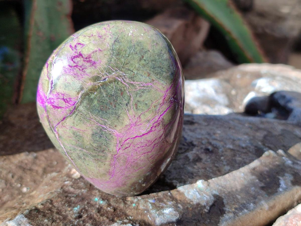 Polished Stichtite Standing Free Forms x 4 From Barberton, South Africa - Toprock Gemstones and Minerals 