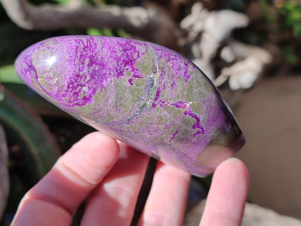 Polished Stichtite Standing Free Forms x 4 From Barberton, South Africa - Toprock Gemstones and Minerals 