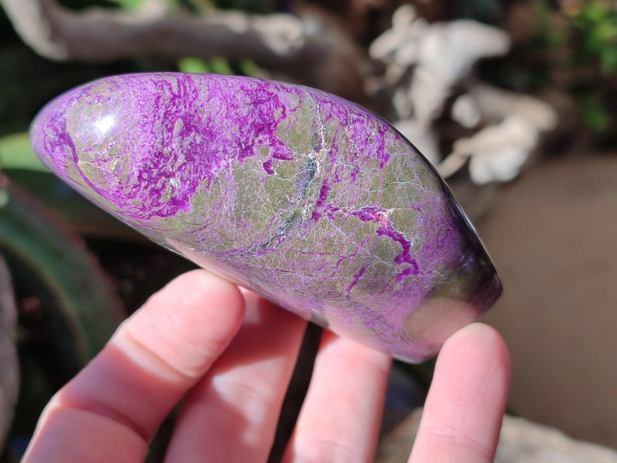 Polished Stichtite Standing Free Forms x 4 From Barberton, South Africa - Toprock Gemstones and Minerals 