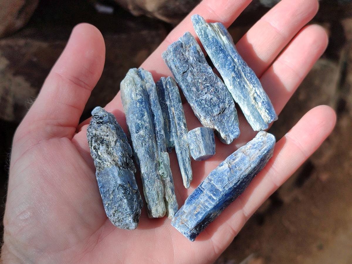 Natural Kyanite Crystals x 1.95 Kg Lot From Karoi, Zimbabwe - Toprock Gemstones and Minerals 