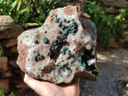 Natural Large Ball Malachite on Crystalline Quartz Dolomite Matrix x 1 From Mindingi Mine, Kambove, Congo - Toprock Gemstones and Minerals 