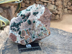 Natural Large Ball Malachite on Crystalline Quartz Dolomite Matrix x 1 From Mindingi Mine, Kambove, Congo - Toprock Gemstones and Minerals 